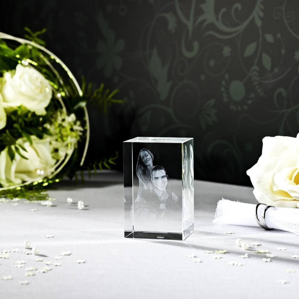 Ihr Hochzeitsfoto als 3D Glasfoto